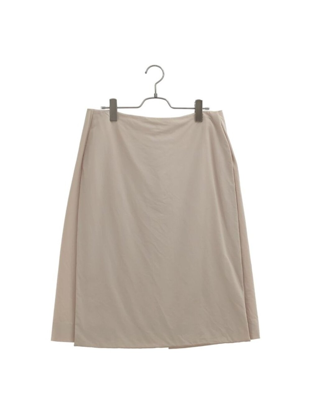 Hermes Martin Margiela Era Wool Front Layered Skirt Beige 42